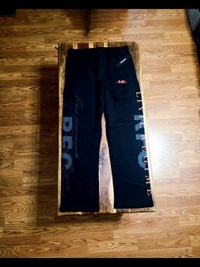 Civil Regime Unisex Black And Red Sweatpants